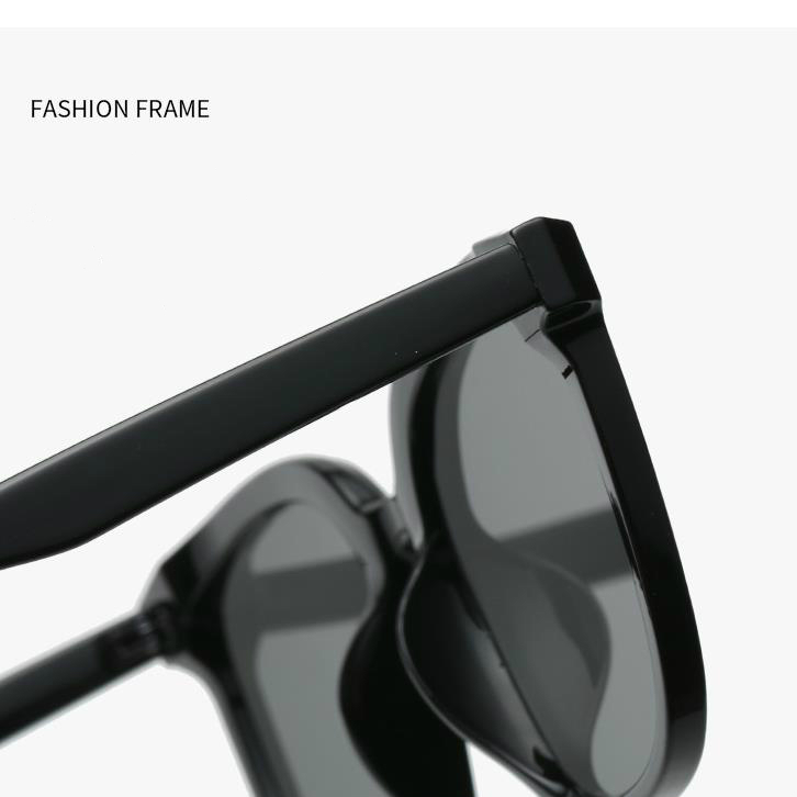 Kính Mát Vuông Nhỏ Chống Tia UV400 Màu Đen Phong Cách retro Hàn Quốc Cho Nam Và Nữ