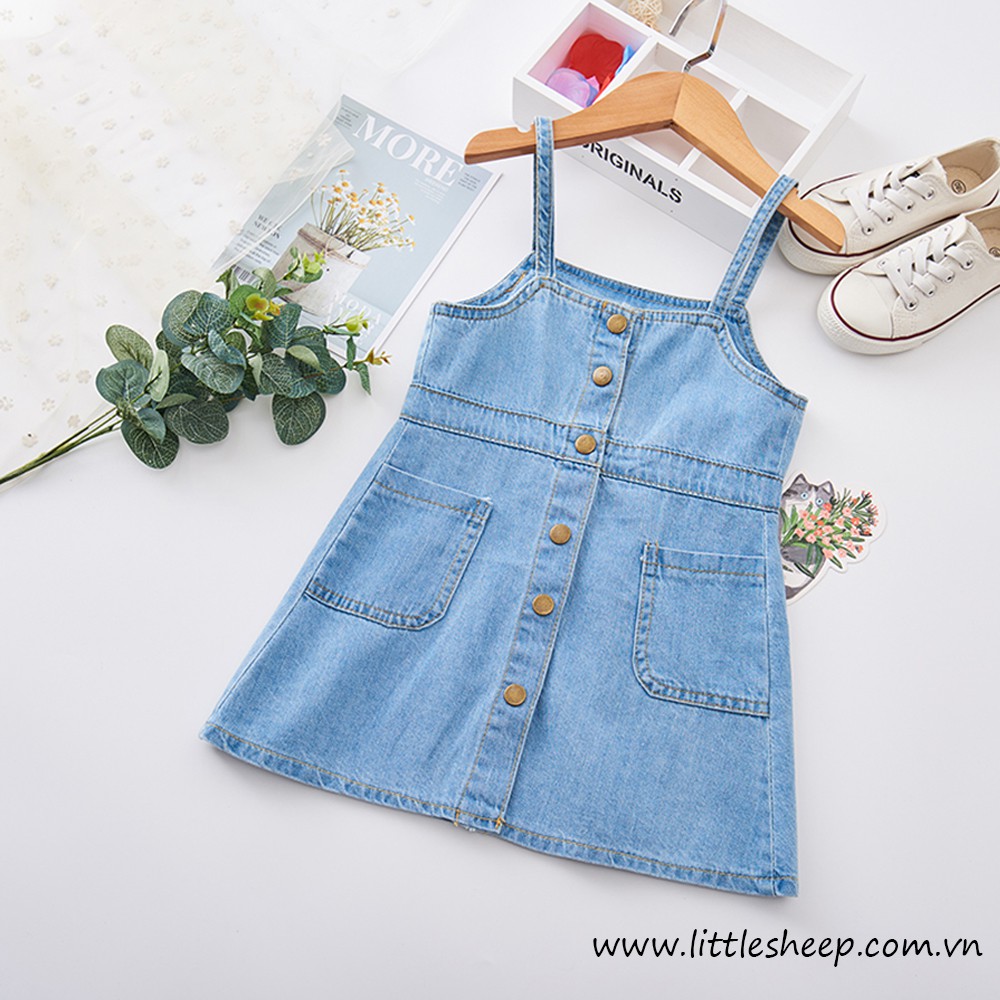 Đầm Jean Denim bé gái Hàn Quốc
