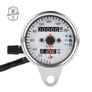 ĐỒNG HỒ ĐO KM 3 CHỨC NĂNG  - Đồng hồ xe máy mạ Inox CLASSIC Cafe Racer Tracker CG125 SU GN125 Win 67