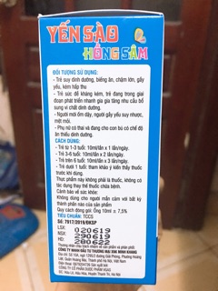YẾN SÀO HỒNG SÂM MINH KHANG