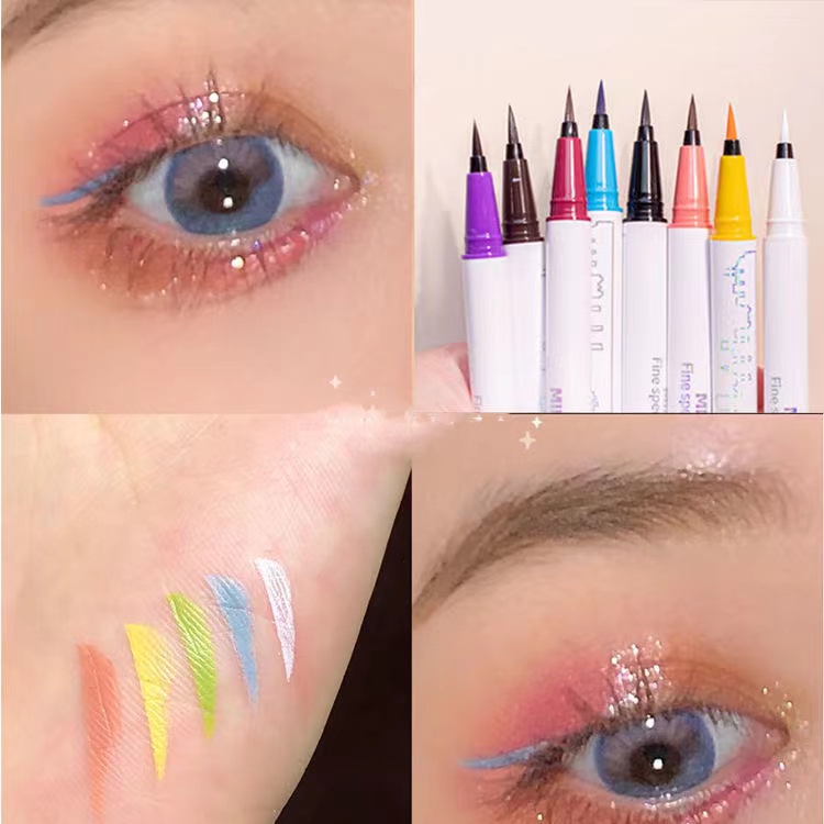 Bút Kẻ Mắt MINSHZEE Màu Sắc Kẹo Ngọt Chống Thấm Nước Chống Nhòe Lâu Trôi