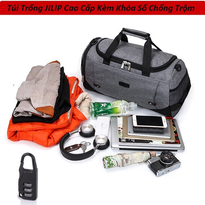 Túi Trống Du Lịch JILIP Tặng Kèm Khóa Số Chống Trộm TUI-124