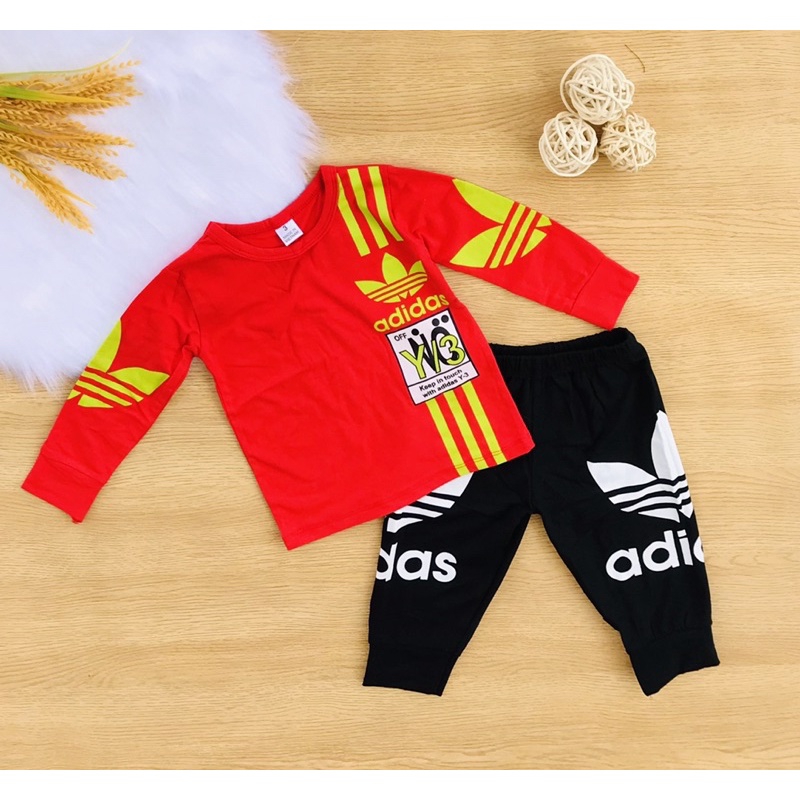 🦖 Bộ cotton dài tay bé trai 8-23kg