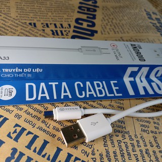 Cáp 1m 2.1A Chân Micro TITAN - CA33