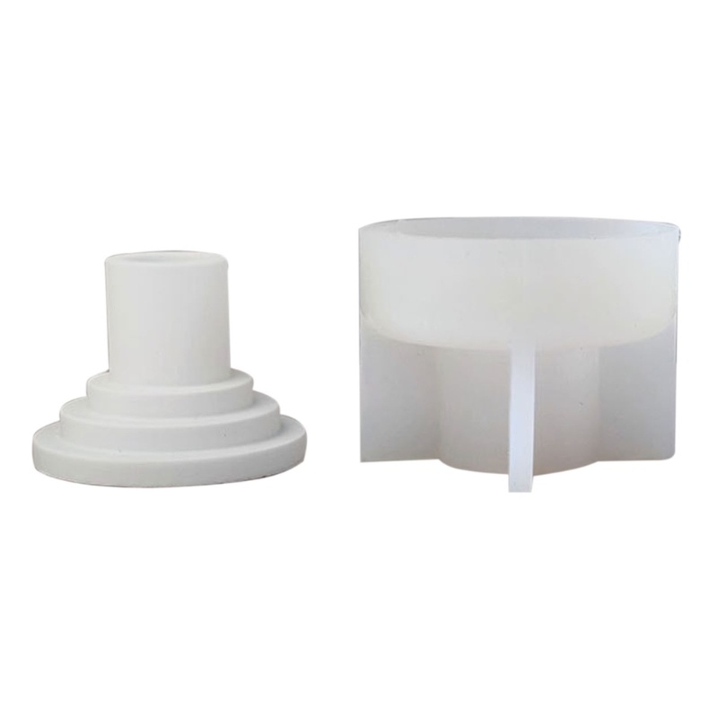 Khuôn Silicone Làm Đế Nến Hình Trụ DIY