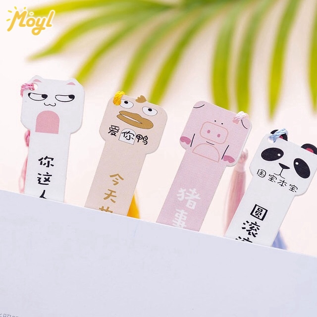 Thước đánh dấu bằng gỗ họa tiết hoạt hình