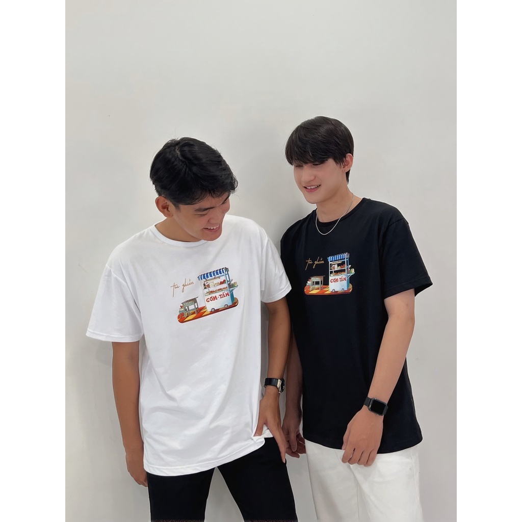 Áo thun cotton " Tui ghiền CƠM TẤM"