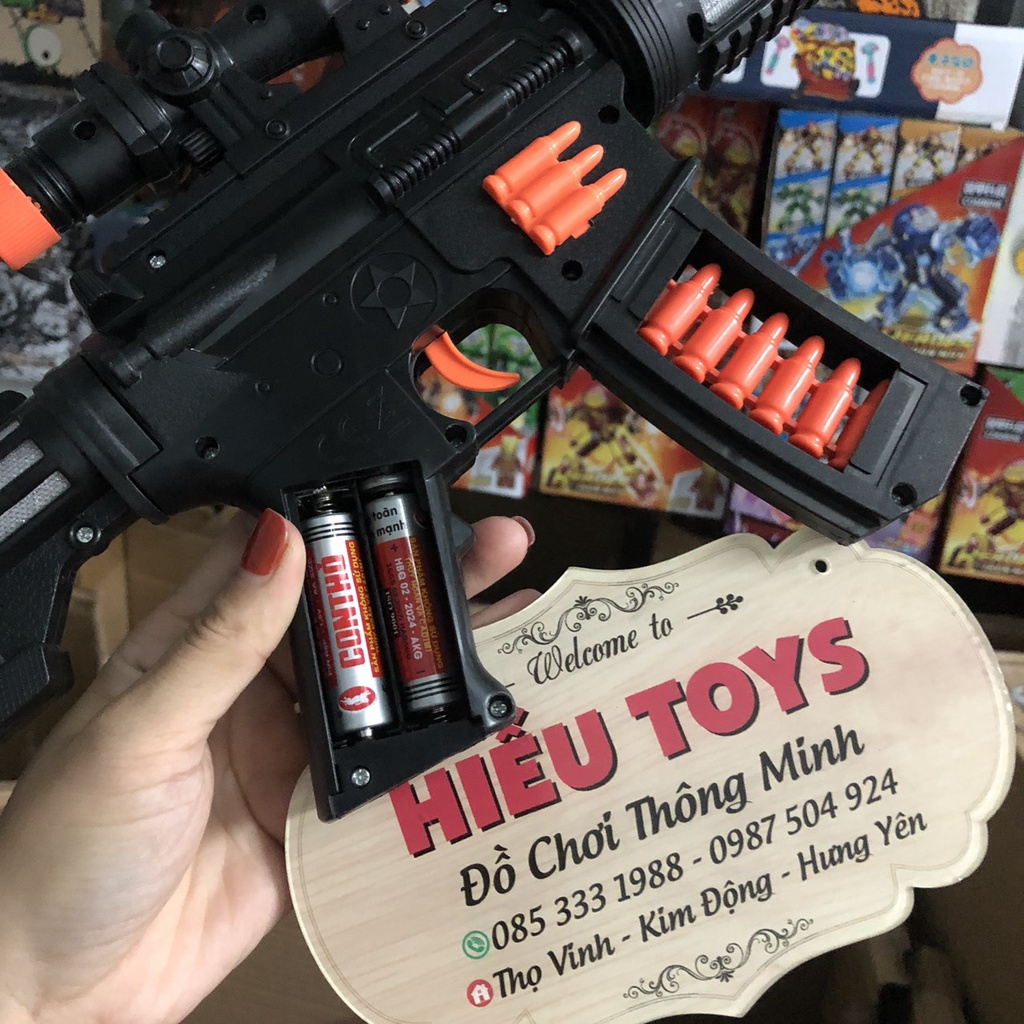 Đồ Chơi Trẻ Em Chạy Pin Có Nhạc Có đèn Sáng Dài 50cm Cho Bé Trai Từ 2 Đến 8 Tuổi Hiếu Toys