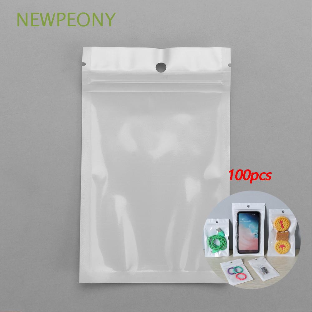 Set 100 túi nhựa khóa zip tự đóng gói tiện dụng