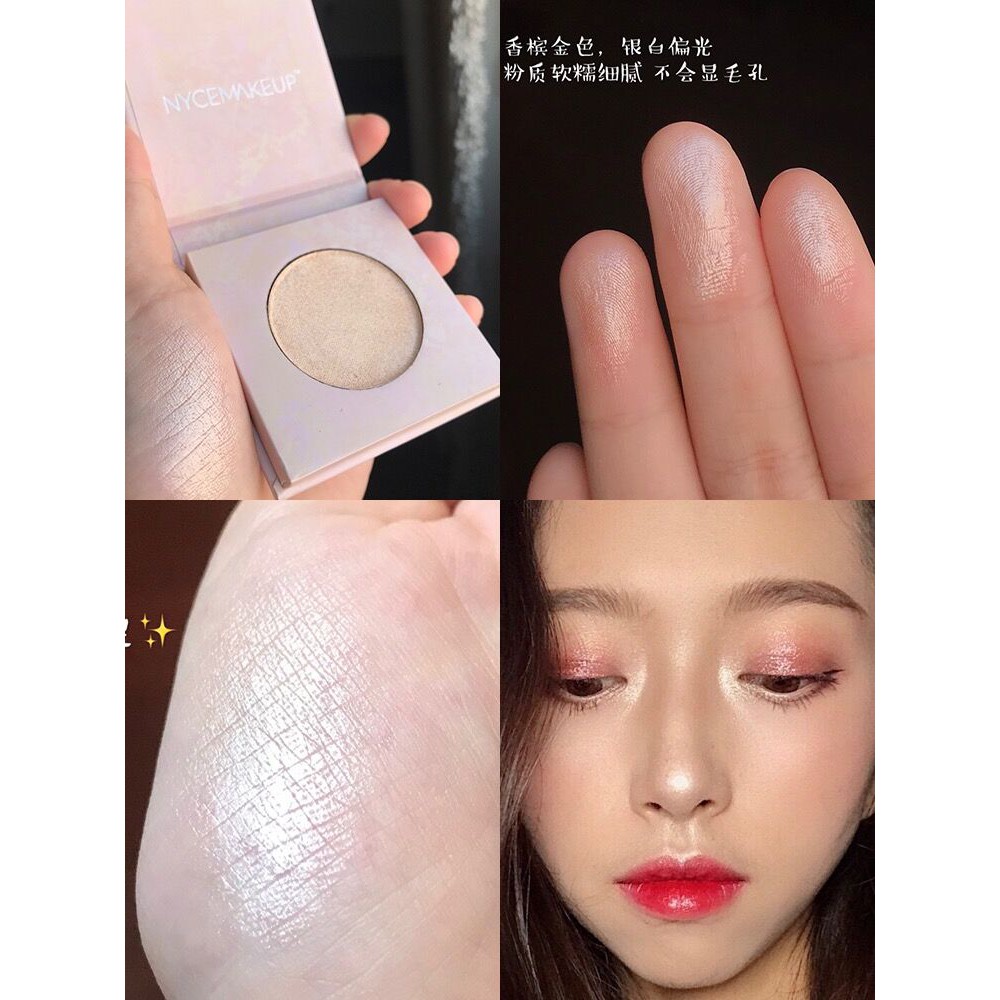 NyceMakeupSửa Chữa Làm Nổi Bật Một Đĩa Bột Bên Bóng MũiomegaChân Tóc Bột Nhồi Bông Tạo Tác