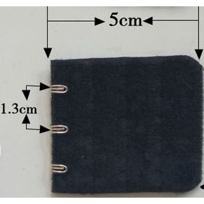 Móc nối nới rộng áo ngực dây nới tăng kích thước áo ngực chất liệu thép không gỉ 2 móc, 3 móc MC02