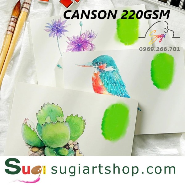 Giấy canson vân ngang loại dày 220gsm size A1- kích thước chuẩn