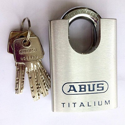Khóa ABUS 96CSTI/60 thân TITALIUM 60mm, Khóa bấm chống cắt bằng kìm 4 chìa vi tính