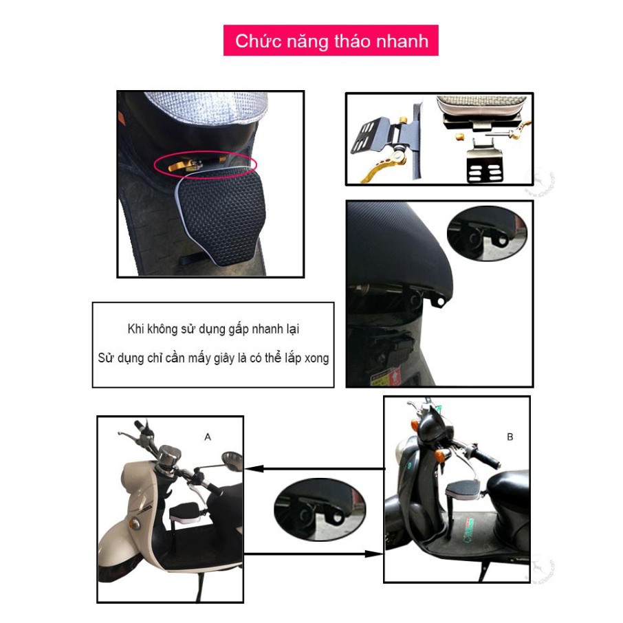 Ghế gấp phía trước xe máy cho bé tiện ích - Gia dụng SG