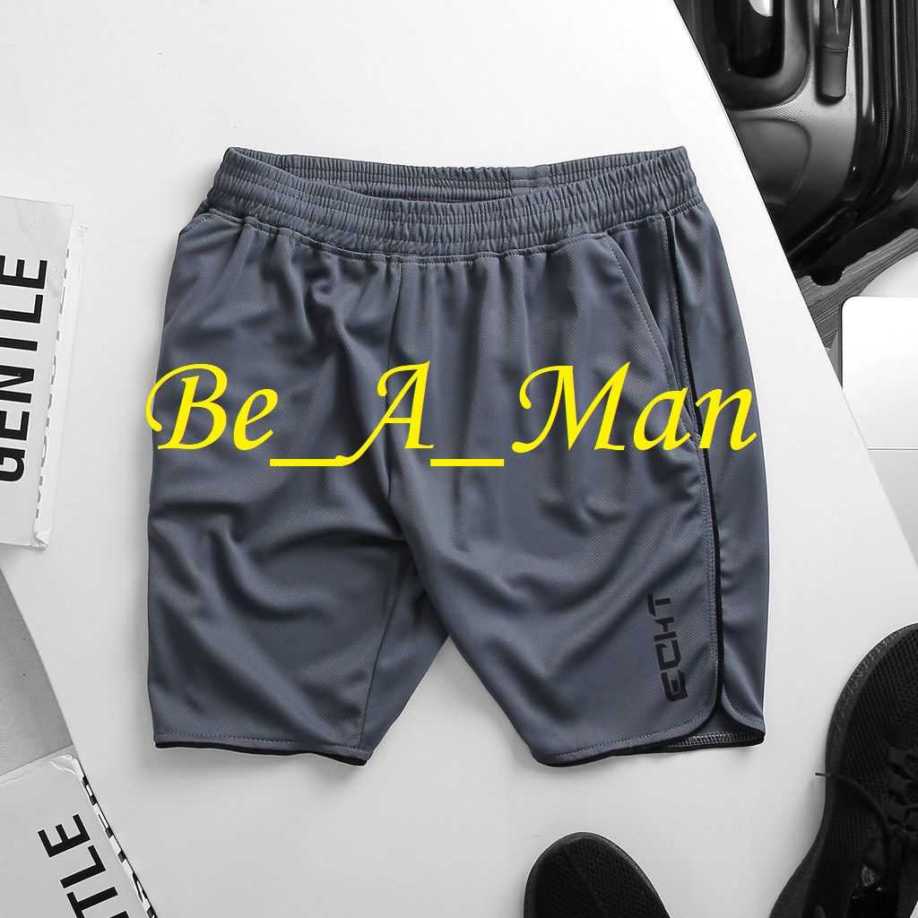 Quần đùi thể thao, tập gym ECHT, short nam chất vải cá sấu mẫu 2022 QD015