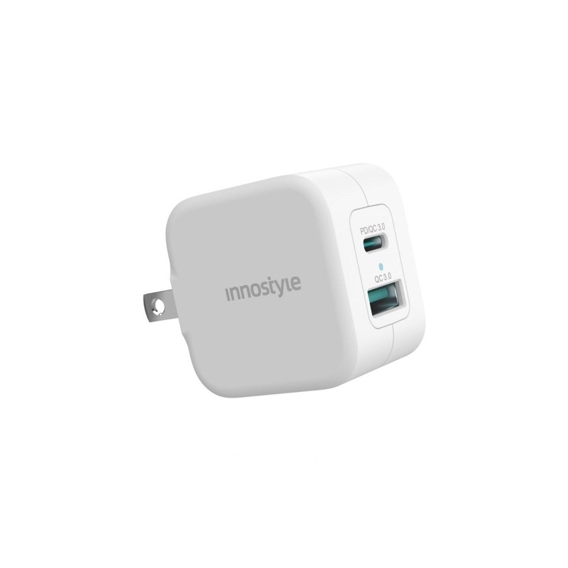 SẠC NHANH INNOSTYLE MINIGO PRO III DUAL PD/QC3.0 20W WHITE IC20-2PDWHI