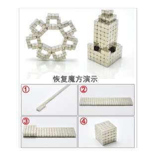 Nam châm vuông 4mm - 216 viên