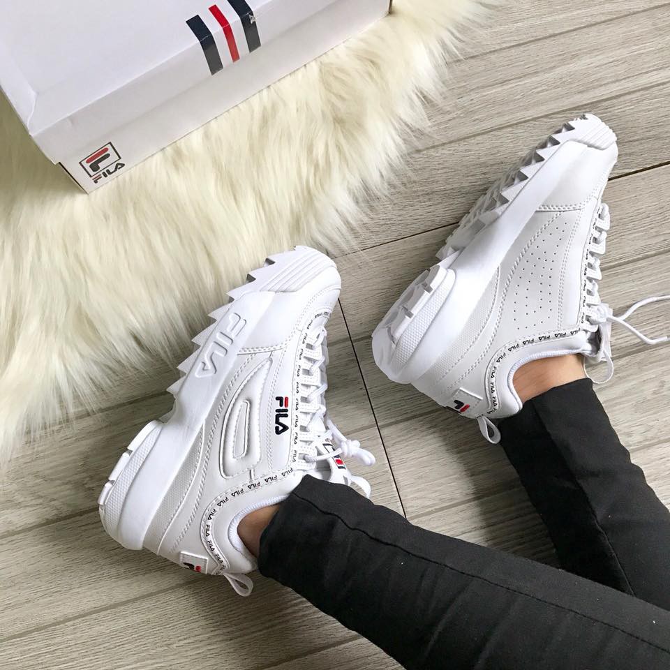 Giày FILA Chính Hãng 🔴FREESHIP🔴 Giày Fila Disruptor II Tapey Tape - Fila Cá Mập Chuẩn Auth Hàn Quốc Tôn Dáng