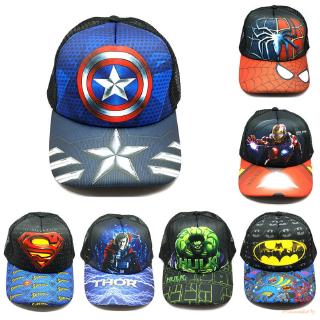 ✨Xuan Mommy💕 Marvel Nón Lưỡi Trai In Hình Siêu Anh Hùng Thời Trang Unisex