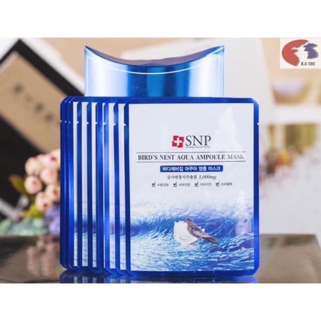 Mặt nạ Ampoule tinh chất tổ yến dưỡng ẩm chuyên sâu - BIRD'S NEST AQUA AMPOULE MASK