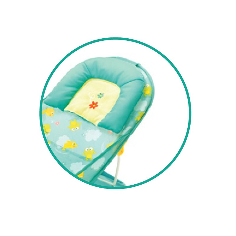 Ghế nằm tắm có tựa đầu trẻ em Mastela 07460 (Màu xanh lá)