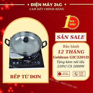 img Bếp điện từ Goldsun GIC3201-D bếp từ đơn mini cảm ứng mặt kính chịu lực nhiệt cao cấp bền đẹp chống trầy xước