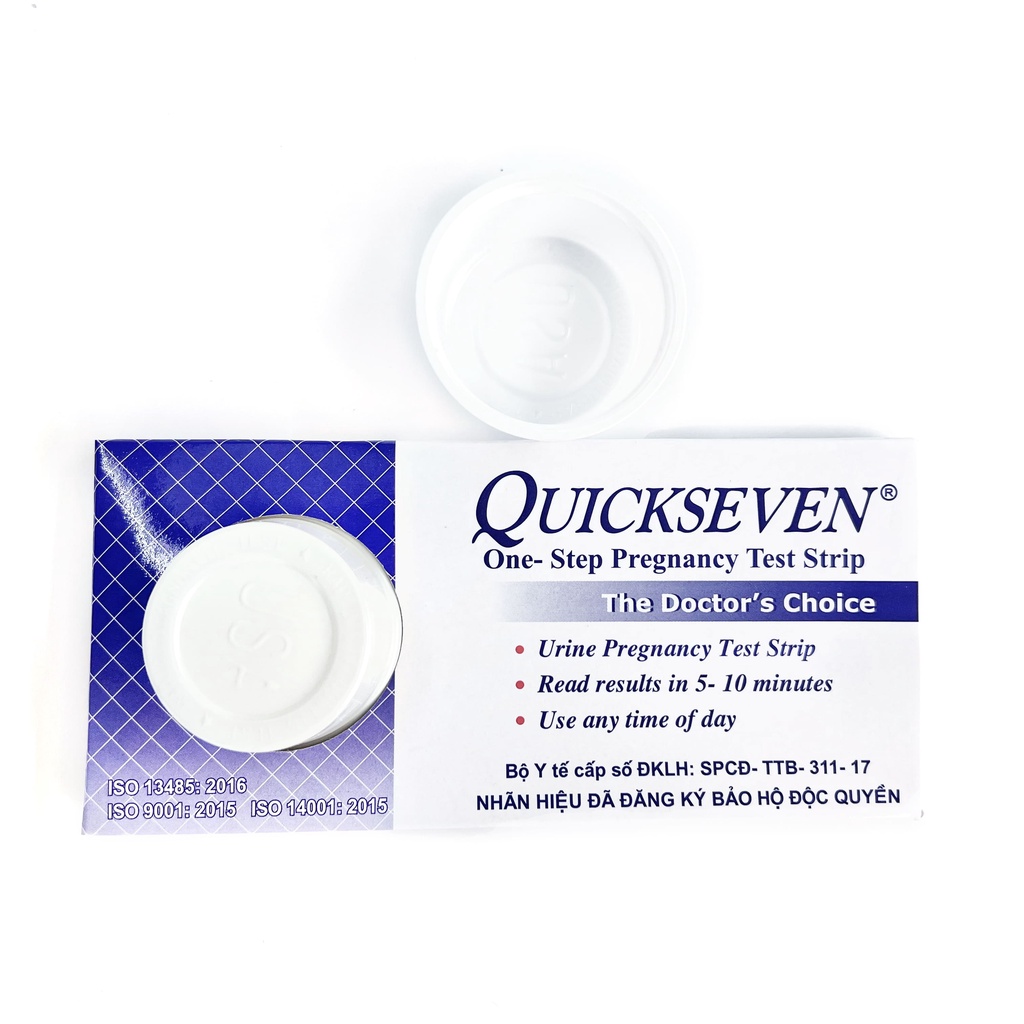 Que thử thai Quickseven 2 vạch chính xác - Que thử thai nhanh, tiện lợi