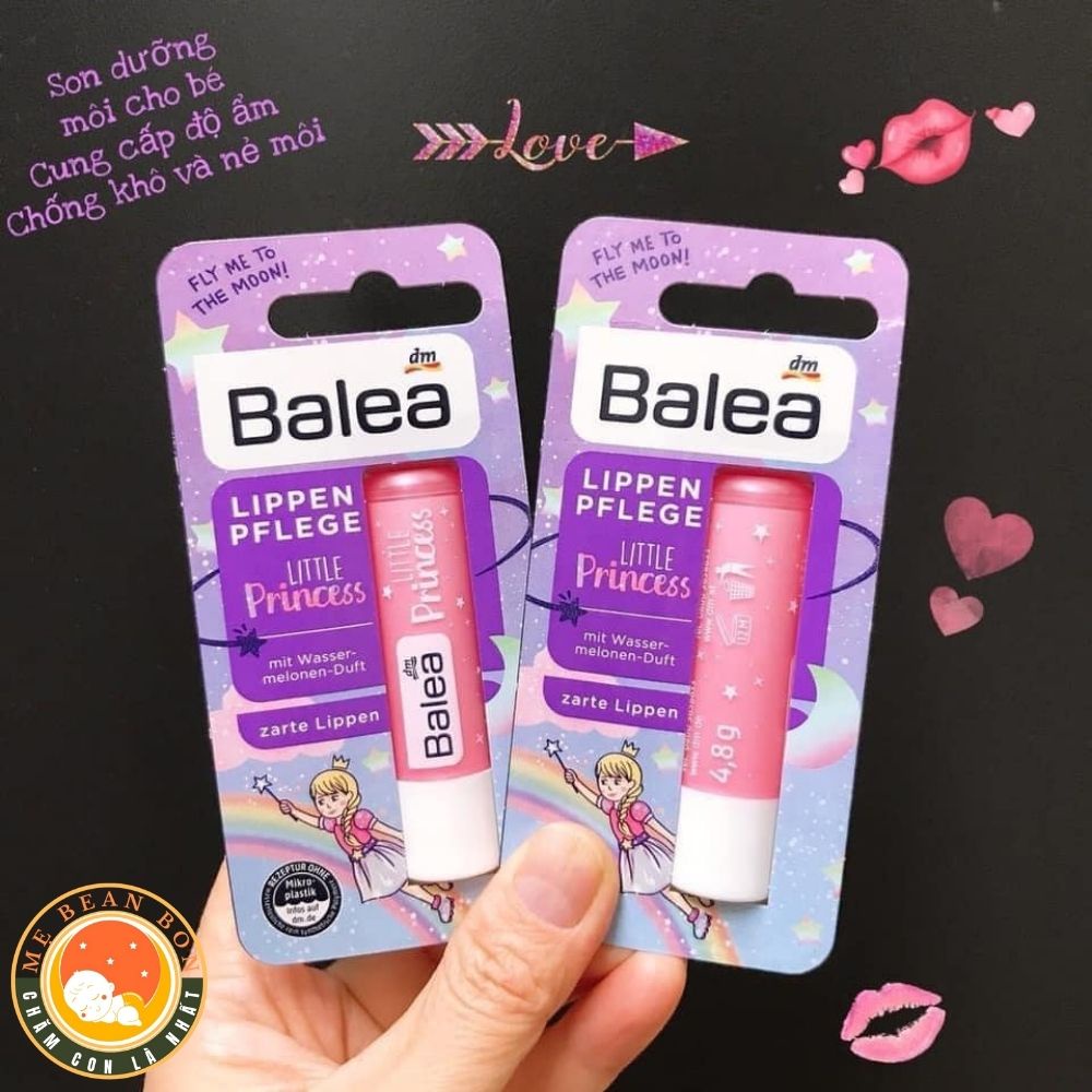 Son dưỡng môi Balea Ocean Princess 4.8g của Đức phù hợp cho bé - MẸ BEAN BON