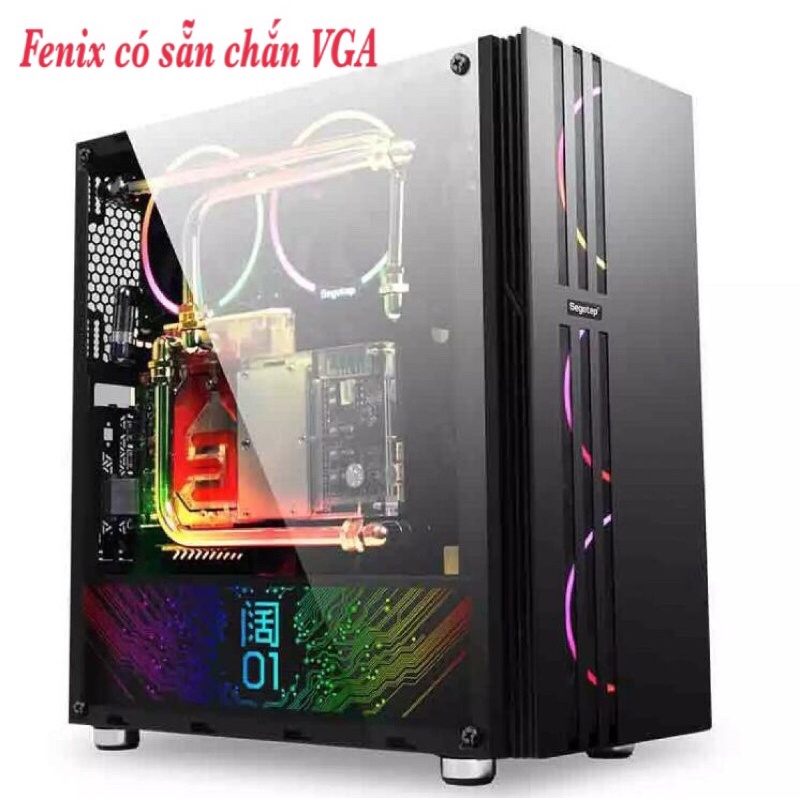Vỏ case Segotep Fenix ATX có sẵn dựng VGA newbox Chính hãng