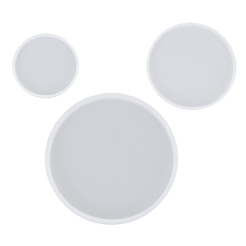 Bộ 3 Khuôn Silicone Hình Tròn Làm Trang Sức DIY