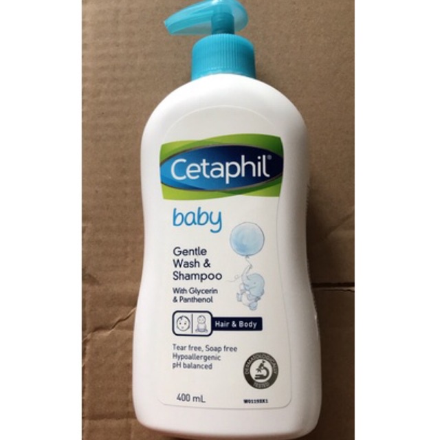 Sữa tắm gội cetaphil baby gentle wash &amp; shampoo hair &amp; body (cho trẻ từ sơ sinh trở lên) 400ml