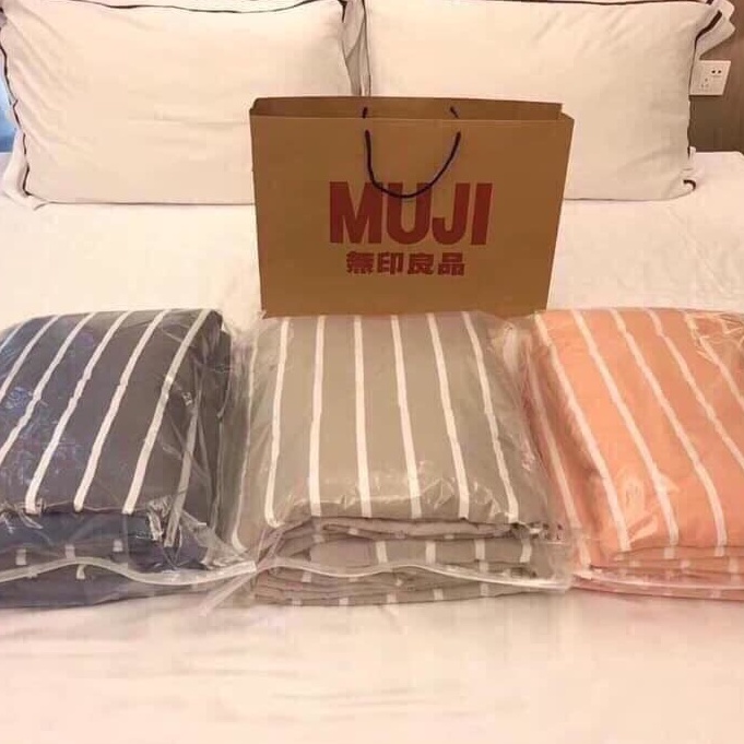 Chăn Muji Hè Chất Liệu Đũi Êm Mềm Thoải Mái