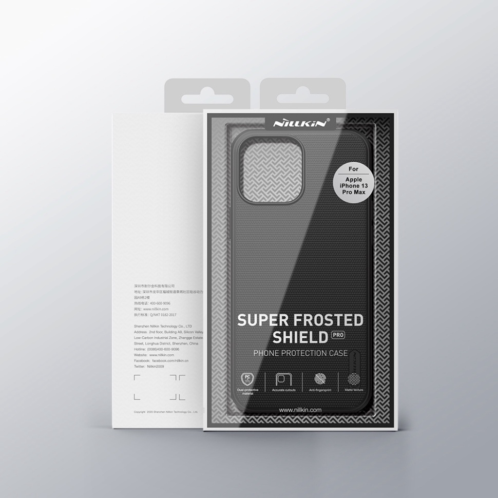 Ốp lưng Nillkin Super Frosted Shield Pro cho iPhone 13 Pro Max / 13 Pro / 13 Mini mỏng chống dấu vân tay và sốc