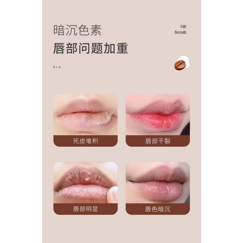 Tẩy Tế Bào Chết Môi Heyxi Coffee Embellishing Lip Scrub 15g