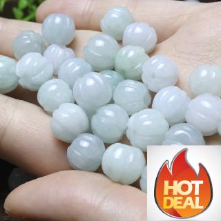 Dây chuyền ngọc bích hình hoa hồng 10mm