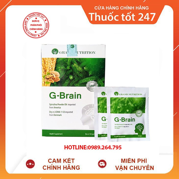 {Chính hãng} Cốm sữa tảo non G-Brain - Hỗ trợ bổ sung DHA, các Vitamin hỗ trợ phát triển não bộ cho trẻ