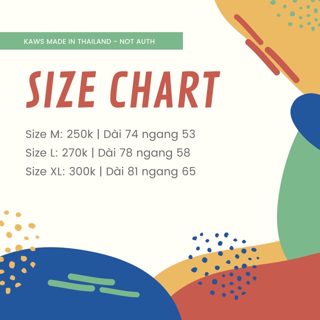 KAWS NÂU 4 MÀU - ÁO UNISEX SIZE USA