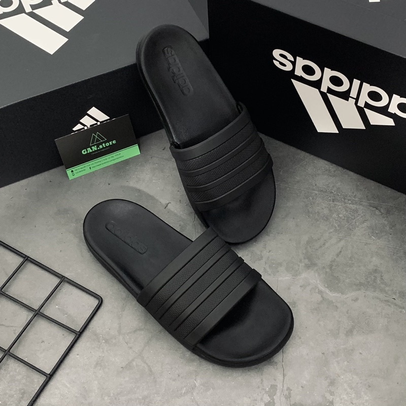 DÉP ADIDAS MONO ĐEN FULL - Sang, đẹp, êm ái và chuẩn chỉ