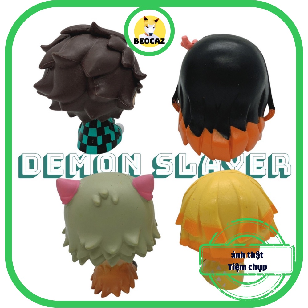 Set Mô Hình Tanjiro Nezuko Zenitsu Inosuke Móc khóa Thanh Gươm Diệt Quỷ Kimetsu No Yaiba Demon Slayer Đồ Chơi Beocaz