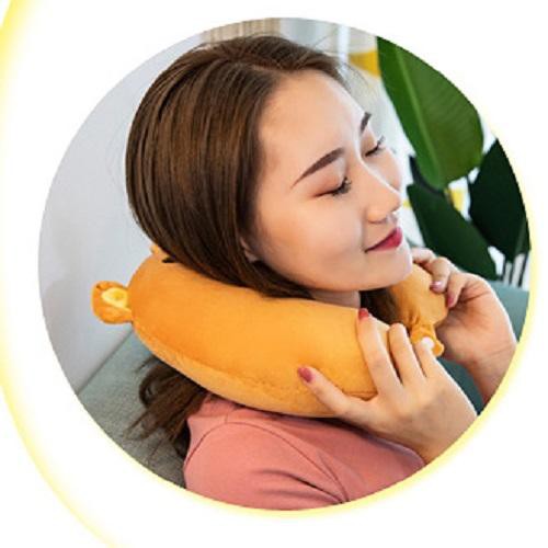 Gối Kê Cổ Chữ U Văn Phòng, Xe Ô Tô (Được Chọn Màu) -- Đỡ Mỏi Gáy -- Vải Mịn Không Xù | BigBuy360 - bigbuy360.vn