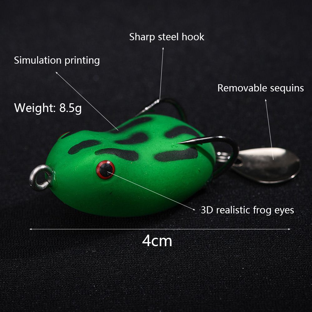 Mồi Câu Cá Giả 4cm 8.5g Cao Cấp Mềm Mại