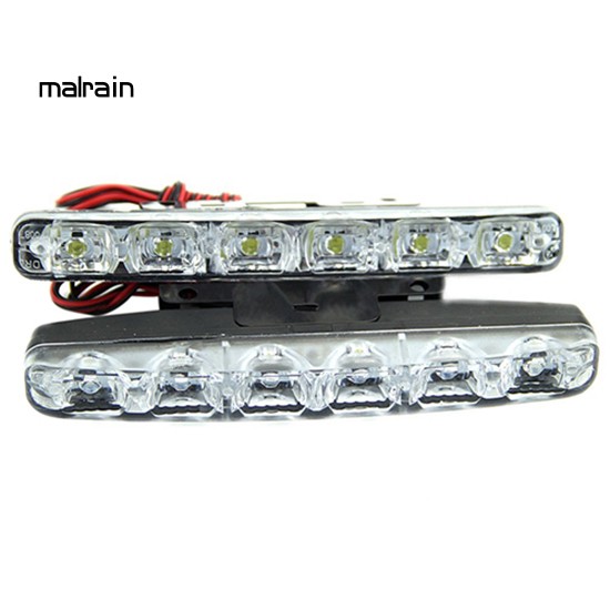 Bộ 2 Đèn Led Xenon 6 Bóng Siêu Sáng Cho Xe Hơi