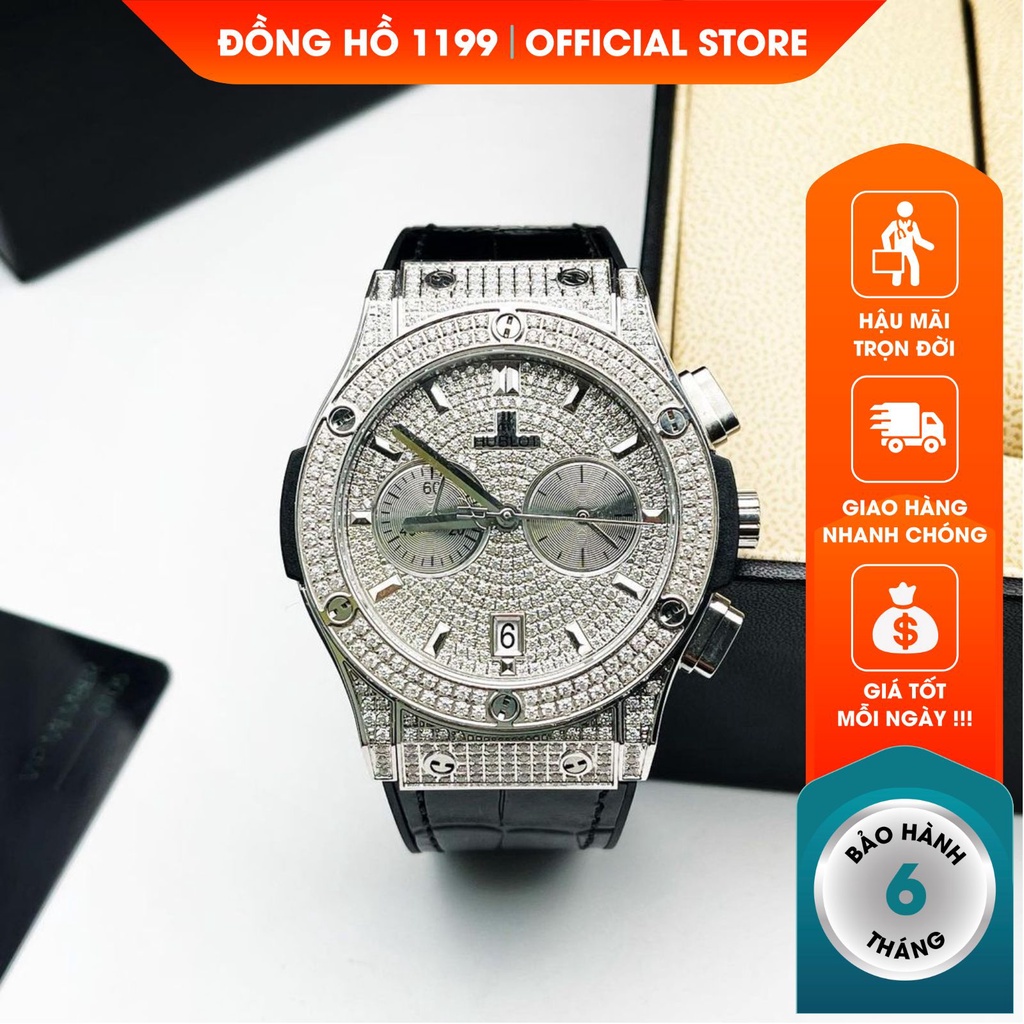 Đồng hồ cơ nam dây cao su cao cấp chống nước chống xước tuyệt đối sang trọng bảo hành 6 tháng HB1704 - 1199 Watches | BigBuy360 - bigbuy360.vn