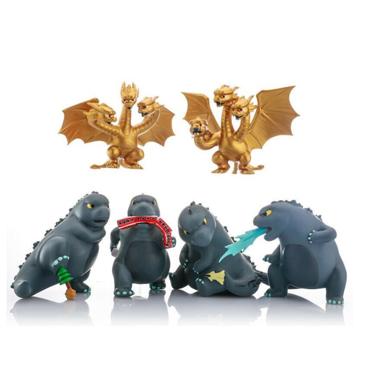 [HÀNG CÓ SẴN] Godzilla - Mô hình Đồ Chơi Mập Bộ 12 Mô Hình Fat Godzilla Chibi Cute Cao +-8cm - Hàng Nhập Khẩu