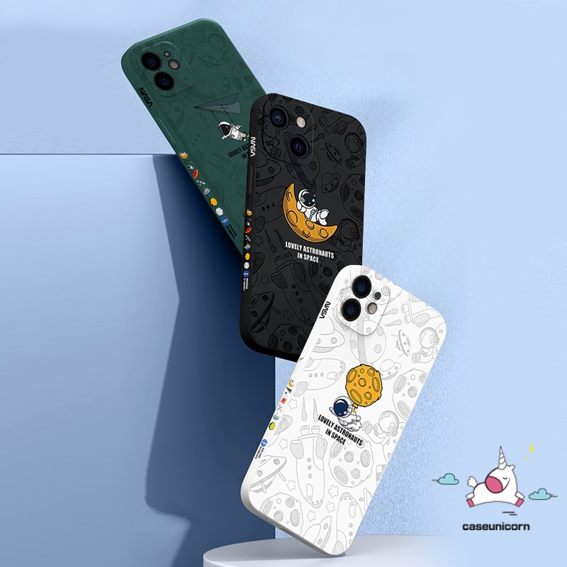 Ốp điện thoại chống rơi in NASA thích hợp cho iPhone 7 plus 8 plus X XR XS Max 6 6s plus 11 12 13 pro max SE 2020