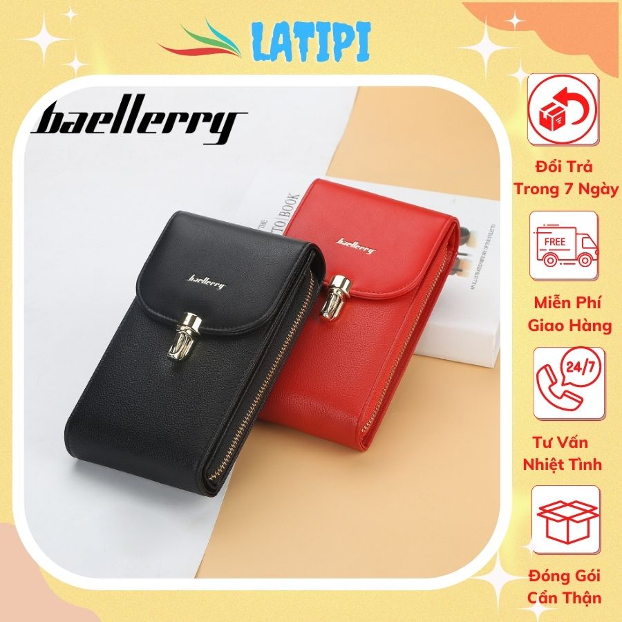 Túi Đeo Chéo 🔥FREESHIP🔥 Túi Đựng Điện Thoại Di Động Beallerry Da Pu Xịn Chống Xước 2021 LS885