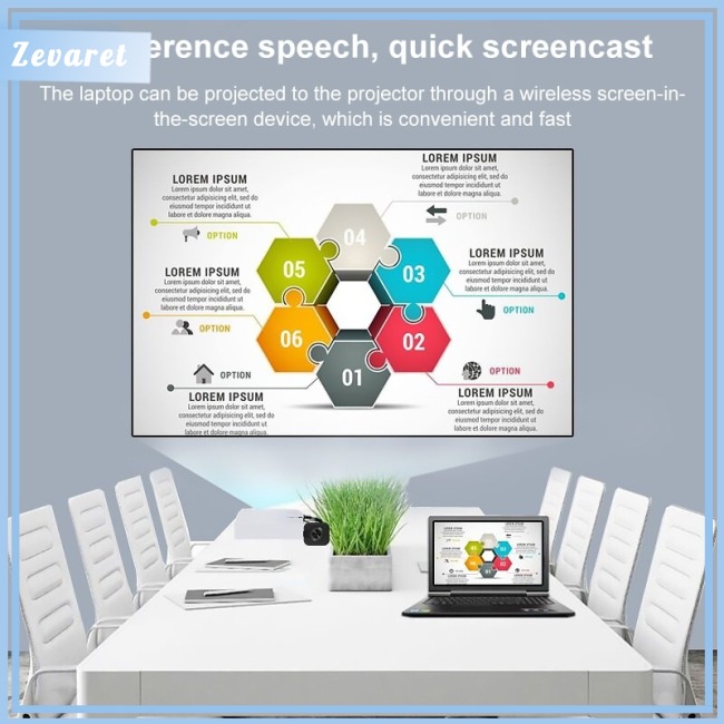 Bộ Chuyển Đổi Màn Hình Máy Chiếu Zevaret W13 Không Dây Độ Phân Giải Cao Hdmi Cho Điện Thoại Di Động / Máy Tính