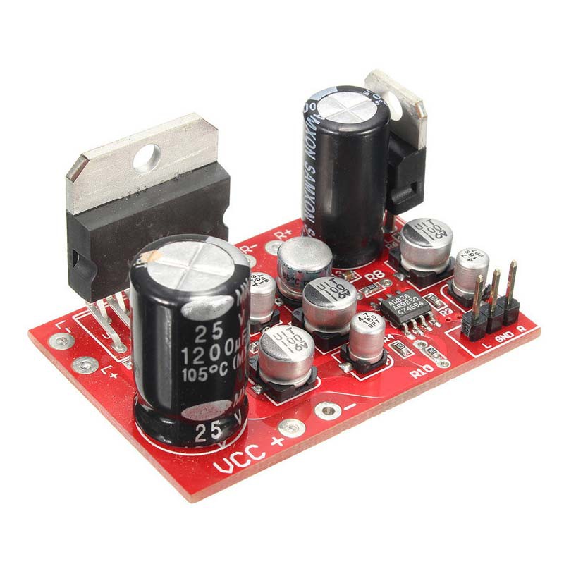 Bảng mạch khuếch đại âm thanh nổi TDA7379 2 * 38W DC 12V với Bảng mạch khuếch đại tiền khuếch đại AD828 Siêu hơn NE5532
