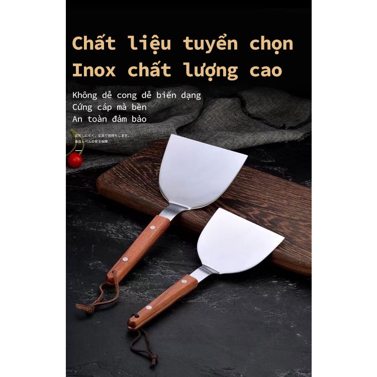 Xẻng Xúc Thịt Làm Bánh Pancake Bằng Sắt Kiểu Nhật Hàn