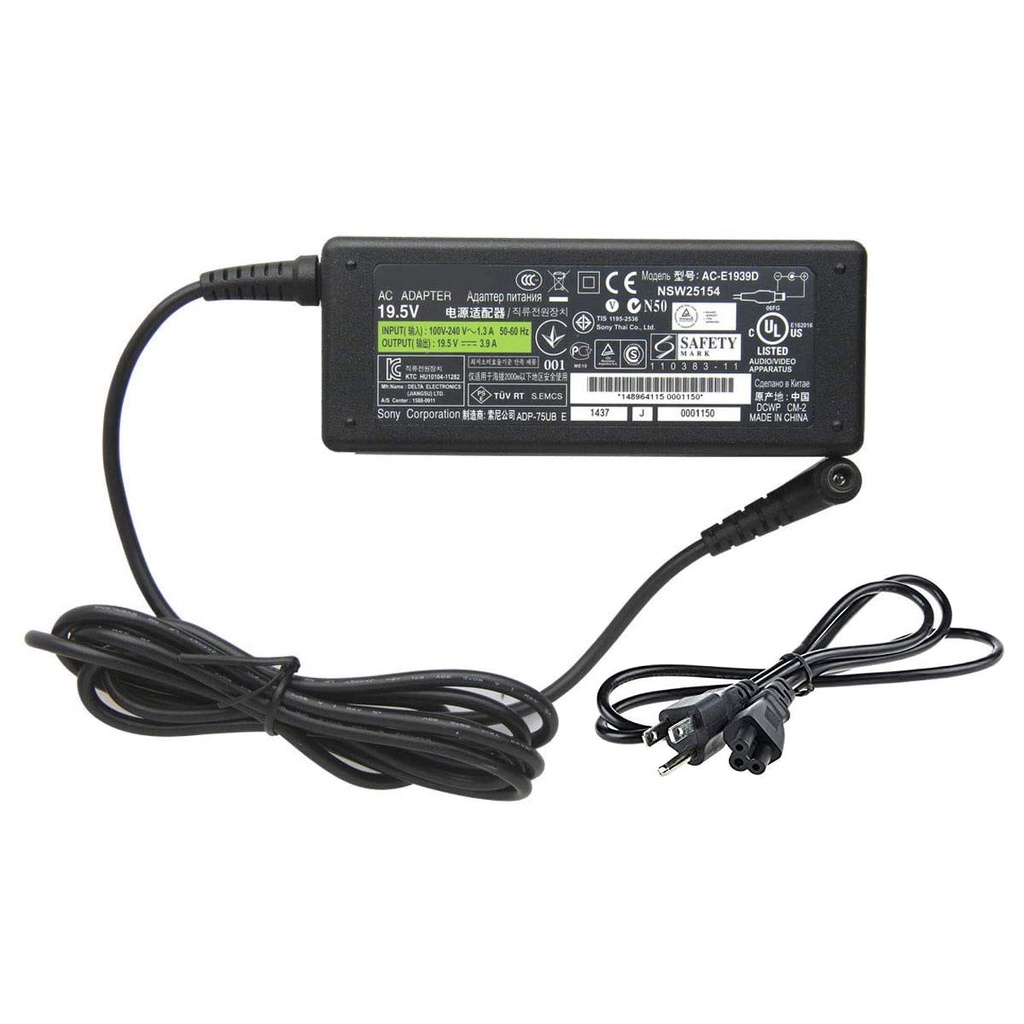 Sạc Laptop SONY Vaio 19.5V-3.9A Dùng Cho Máy VGP-AC19V33,VGP-AC19V37,VGP-AC19V27,VGP-AC19V19,VGP-AC19V61